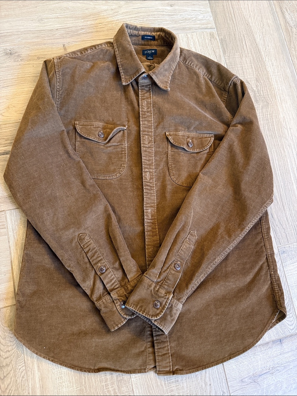 J. Crew Brown Corduroy Shirt Jacket